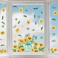 thumbnail image 2 of Sm:)e 4 Sheets 80PCS Sunflower Vase Today is a Good Day Summer Window Sticker, Glass Home Classroom Office Shop Display Decoration Reusable Party Supplies, 2 of 6