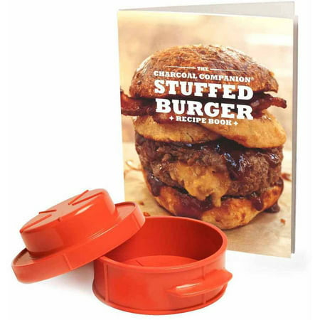 Charcoal Companion Stuffed Burger Recipe Book with Burger (Best Stuffed Burger Recipe)