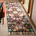 thumbnail image 3 of Safavieh  Handmade Aspen Lutie Boho Tribal Wool Rug Black/Purple 2'  x  3' 2' x 3' Indoor,Accent,Handmade Rectangle, 3 of 10