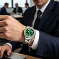 thumbnail image 1 of Reloj de Cuarzo Unisex con Correa de Acero Inoxidable, Sumergible 30M, Vestir Casual de Negocios, Reloj de Agujas Elegante y Versátil para Hombres Mujeres, 1 of 9