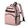 thumbnail image 2 of Pink Cow Strawberry Pattern Backpack for School,Cute School Bag,Schoolbag with Adjustable Shoulder Straps & Padded Back,15.25"x11.5"x5.25", 2 of 5