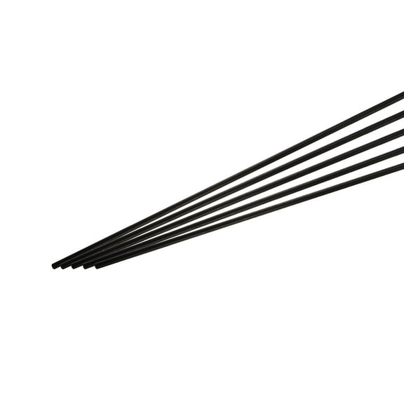Uxcell 5Pcs Carbon Fiber Rod 5mm x 500mm for RC Plane Kite Wing Tube Quadcopter Arm