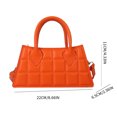 thumbnail image 2 of Bolso de mano para mujer, bolso de mano de piel sintética, bolso de mano para mujer, bandolera (naranja), 2 of 3