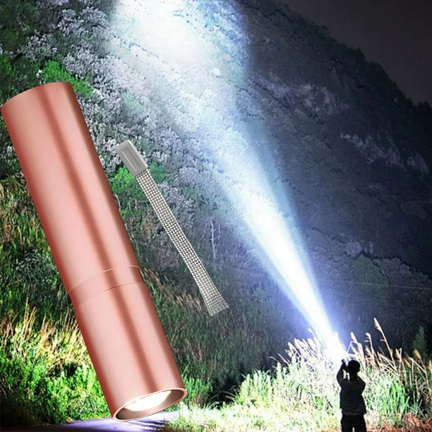 Linterna LED XPE de alta potencia 5000 lúmenes • USB recargable • Impermeable • 3 modos de brillo • Luz de emergencia portátil con cuerpo de aleación de aluminio
