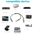 thumbnail image 4 of Cable Divisor XLR En Y, Cable De Micrófono Divisor En Y De 3 Pines, Señal Estable De 1,6 Pies Hembra A Macho Doble, Silencioso, Evita Interferencias Para Altavoz Para, 4 of 7