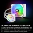 thumbnail image 2 of Thermaltake TH120 ARGB All-in-One Liquid Cooling System CPU Cooler, White, 2 of 6