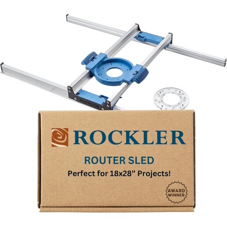 Router Sled, Benchtop Board Slab Flattening Jig | Precise Router Flattening Sled System for Slabs, End-Grain Boards & Resin Projects - Durable Table Top Wood Slab Flattening Jig