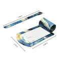 thumbnail image 2 of [4 Pack] Fintie Luggage Tags, Leather Name ID Label Holder w/ Privacy Cover Travel Bag Cruise Suitcase Identifier, Starry Night, 2 of 6