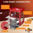 thumbnail image 4 of WeChef 3 Tier Commercial Food Warmer Display Case Countertop Pizza Top Rack 600W, 4 of 9