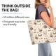 thumbnail image 2 of Balery Chicken With Floral Bolsa Tote Estilo Estético con Cremalleras, Bolsa de Hombro, Bolsa de Compras Grande y Plegable, 2 of 8