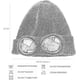 thumbnail image 4 of Gafas de punto de lana unisex, gorro elegante de invierno cálido, gorra para deportes al aire libre, sombreros cálidos para hombres y mujeres en invierno, 4 of 5