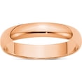 thumbnail image 1 of 14K Rose Gold 4mm Ltw Half Round Band Size 13.5 Made In United States rhrl040-13.5, 1 of 4