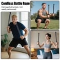 thumbnail image 3 of 2pcs Cordless Battle Rope Multifunctional Power Training System Arm Strength Equipment Workout For Full Unisex Gym Body working rope thick Rope rope workout gym weighted Battle men out ropes e, 3 of 8