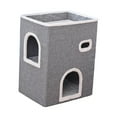 thumbnail image 3 of Cama plegable para gatos, rascador para gatos de interior, casa para gatos, escondite para suministros para mascotas, jugar, hacer ejercicio, dormir, 3 of 8