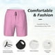 thumbnail image 3 of Balery Pink Bañador para hombre, shorts de playa de secado rápido con entrepierna y forro de compresión-Small, 3 of 6
