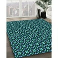 thumbnail image 2 of Ahgly Company Indoor Square Patterned Deep-Sea Blue Area Rugs, 6' Square, 2 of 6
