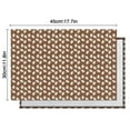 thumbnail image 6 of Brown Christmas Gingerbread Pattern Summer Placemats Table Placemats Set Of 4-Linen Kitchen Washable Placemats Table Mats 11.8"x17.7" Non-Slip Heat Resistant, 6 of 6