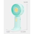 thumbnail image 2 of 2 ventiladores portátiles, mini ventilador portátil pequeño, silencioso, recargable, para escritorio de oficina, liquidación de verano. Conoce a un fan, 2 of 4