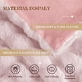 thumbnail image 3 of Manta Latepis, piel sintética, color rosa, tamaño queen, 220 x 220 cm, 860 g/m², 3 of 7