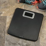 Taylor 11.8x11.8 Digital Body Weight Scale Battery Powered, Carbon Fiber Finish Black, 3.33 lb