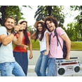 thumbnail image 5 of Riptunes Boombox Radio Cassette Player Grabador, Radio AM/FM -SW1/SW2, Transmisión Inalámbrica, Ranuras USB/Micro SD, Entrada Auxiliar, Conector para Auriculares, Convertir Casetes a USB/SD, Estilo Re, 5 of 5