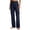 Dark Blue, variant on Women's Mid-Rise Loose Fit Cargo Boot Pants with Side Pockets Utility Pants for Casual Hiking Outdoor Activities Khaki XL(XL)