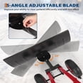 thumbnail image 6 of EastVita 29x16.53 In Heavy Duty Rolling Snow Shovel With Wheels 5-Position Angle and Height Double Armrests Black+Red, 6 of 7