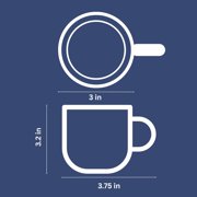 Mindful Design Glass Espresso Mugs - Clear - 2 Pack, 5.4 oz