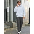 thumbnail image 6 of Pinspark Men's Baggy Cargo Sweatpants Open Bottom Straight Leg Loose Fit Drawstring Waist Deep Pockets, 6 of 6