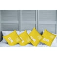 thumbnail image 6 of Ambesonne Yellow Throw Pillow Cover 4 Pack, Easter Rabbit Bunny, 24", Yellow White, 6 of 6