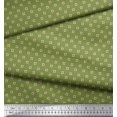 thumbnail image 3 of Soimoi Moss Georgette Fabric Swimming Ring Small Print Fabric by Yard 42 Inch Wide, 3 of 3