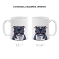 thumbnail image 2 of WIRESTER 11 Oz Ceramic Tea Cup Coffee Mug, Smiling Blue Pit Bull Dog, 2 of 7