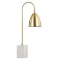 thumbnail image 3 of JONATHAN Y Ana 26" Gold Arched Metal with Marble Base LED Table Lamp, Brass Gold/White, JYL1092A, 3 of 8