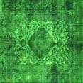 thumbnail image 1 of Ahgly Company Indoor Square Oriental Green Industrial Area Rugs, 6' Square, 1 of 4