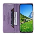 thumbnail image 5 of Allytechgroup Flip Case for Samsung Galaxy A36 5G with Credit Card Slot, RFID Blocking PU Leather Wallet Phone Shell with Kickstand Shockproof Back Cover Bumper for Women Men, Purple, 5 of 6