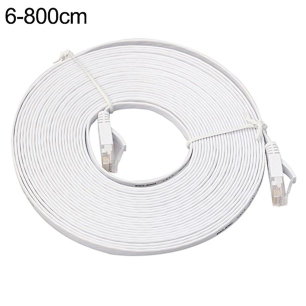 0.5-15m Cat6 Speed Gigabit Ethernet Network Lan Cable Flat Utp Patch Router Cable zhangyuxiang LED