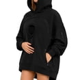 thumbnail image 6 of Pet Carrier Hoodie, Oversized Fleece Sweatshirt with Front Pouch for Small Pets, 6 of 8