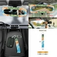 thumbnail image 7 of Yuyamidu Starfish Car Seat Cover Set Beach Car Steering Wheel Cover Seat Belt Strap Pad Trash Bag Air Vent Organizer Pocket Rearview Mirror Cover Auto Cup Mat Wristlet Keychain 15 PCS, 7 of 7