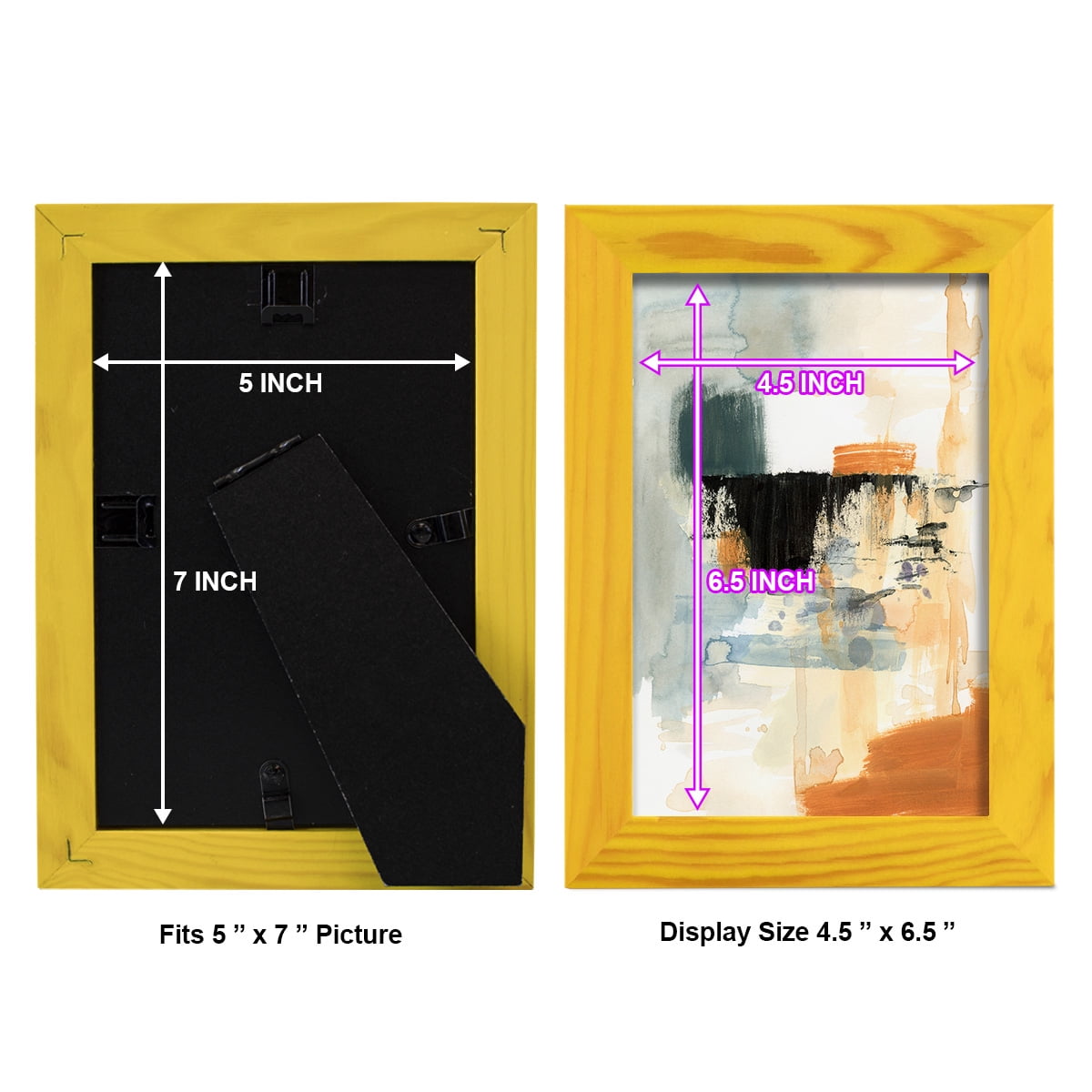 Seria IV - Framed Print w/glass - Sunflower Yellow