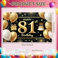 thumbnail image 2 of Golden Theme Happy 81st Birthday Banner Sparkling Design 81st Birthday Display Star Decor Gift Box  81st Birthday Backdrop for 81st Birthday Party Senior Birthday Celebration Indoor Party Decoration, 2 of 8