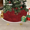 thumbnail image 4 of Wzzjkit Christmas Tree Skirt, Red and White Backgrond Snowflake Tree Skirt, Winter Xmas Tree Mat Decor for Home Party Holiday Decorations (Multiple Styles Available), 4 of 6