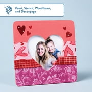 Hello Hobby Value Wood Heart Frame, 7.5 x 7.5