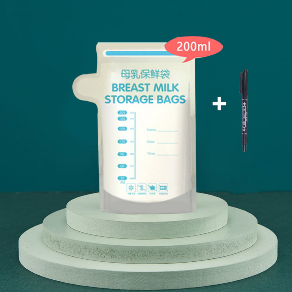 Momcozy Silicone Milk Storage Bags, Reusable Breastmilk Bags for  Breastfeeding, 8.5oz/250ml 5Pcs 