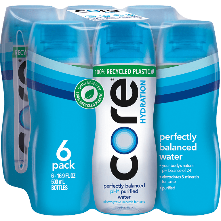 CORE Hydration Nutrient Enhanced Drinking Water, 0.5 L bottles, 6 Count 