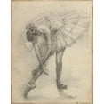 thumbnail image 2 of Harper, Ethan 26x32 Gold Ornate Wood Framed with Double Matting Museum Art Print Titled - Antique Ballerina Study II, 2 of 4