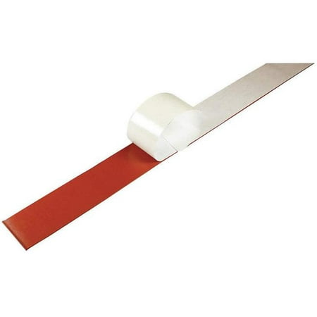 

2840-1-16ETAPE 8 in. x 2 ft. Tape Silicone Red Rubber Strip - 40A Adhesive Backing - 0.062 in. Thickness