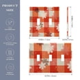thumbnail image 3 of Dailycode Light Switch Plate Covers 3 Gang Wall Plate Plastics Outlet Covers for Kitchen Home Office Decor Snowflake Red Plaid, 3 of 8