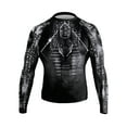 thumbnail image 2 of Raven Fightwear Men's The Egyptian God Anubis BJJ Rash Guard Long Sleeve MMA Black Edition 3X-Large, 2 of 3