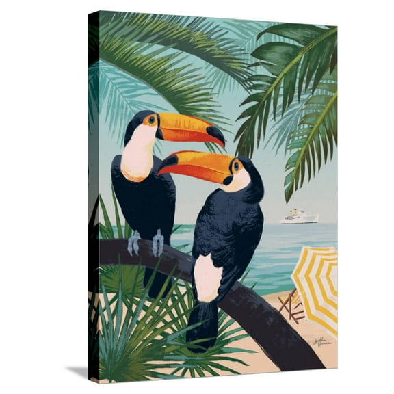 Art.com Welcome to Paradise VII Stretched Canvas Print Wall Art by Janelle Penner, 18" x 24"
