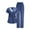Blue, variant on Scrub for Women Set V-Neck 4 Way Stretch Top & Pant with Pockets Medical Scrubs Nurse Uniform Clinical Modern Suit